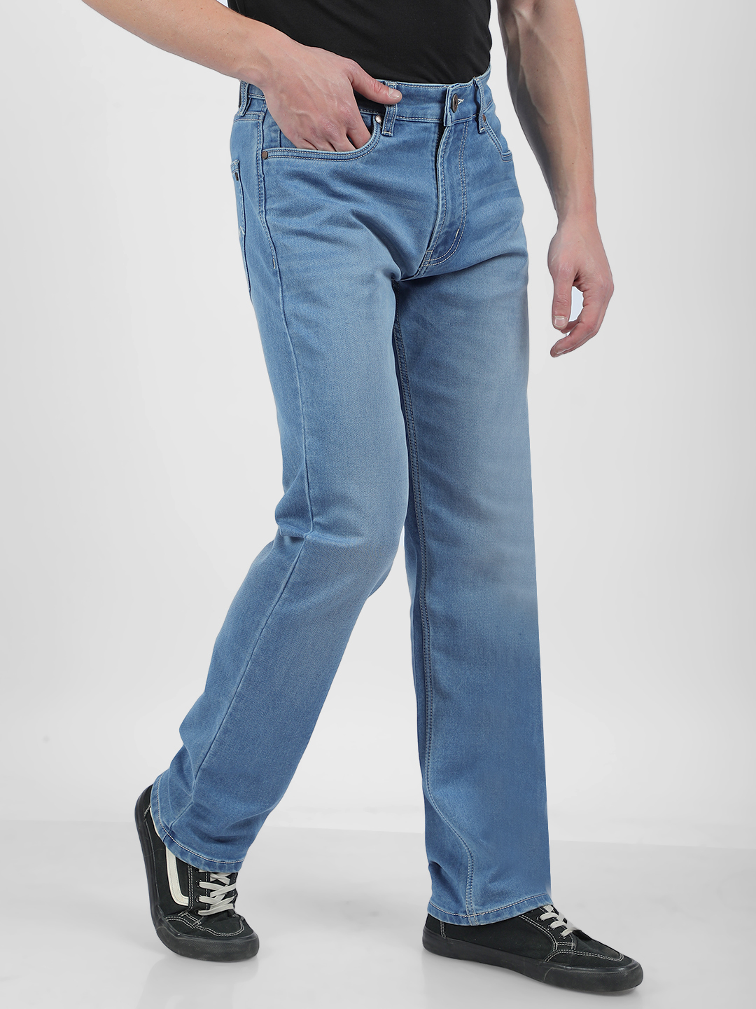 Numero Uno Men Faded Blue Jeans
